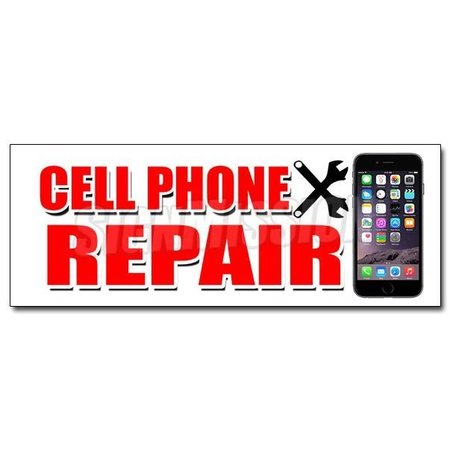 Signmission CELL PHONE REPAIR DECAL sticker apple lg htc samsung all brands iphone, D-48 Cell Phone Repair D-48 Cell Phone Repair